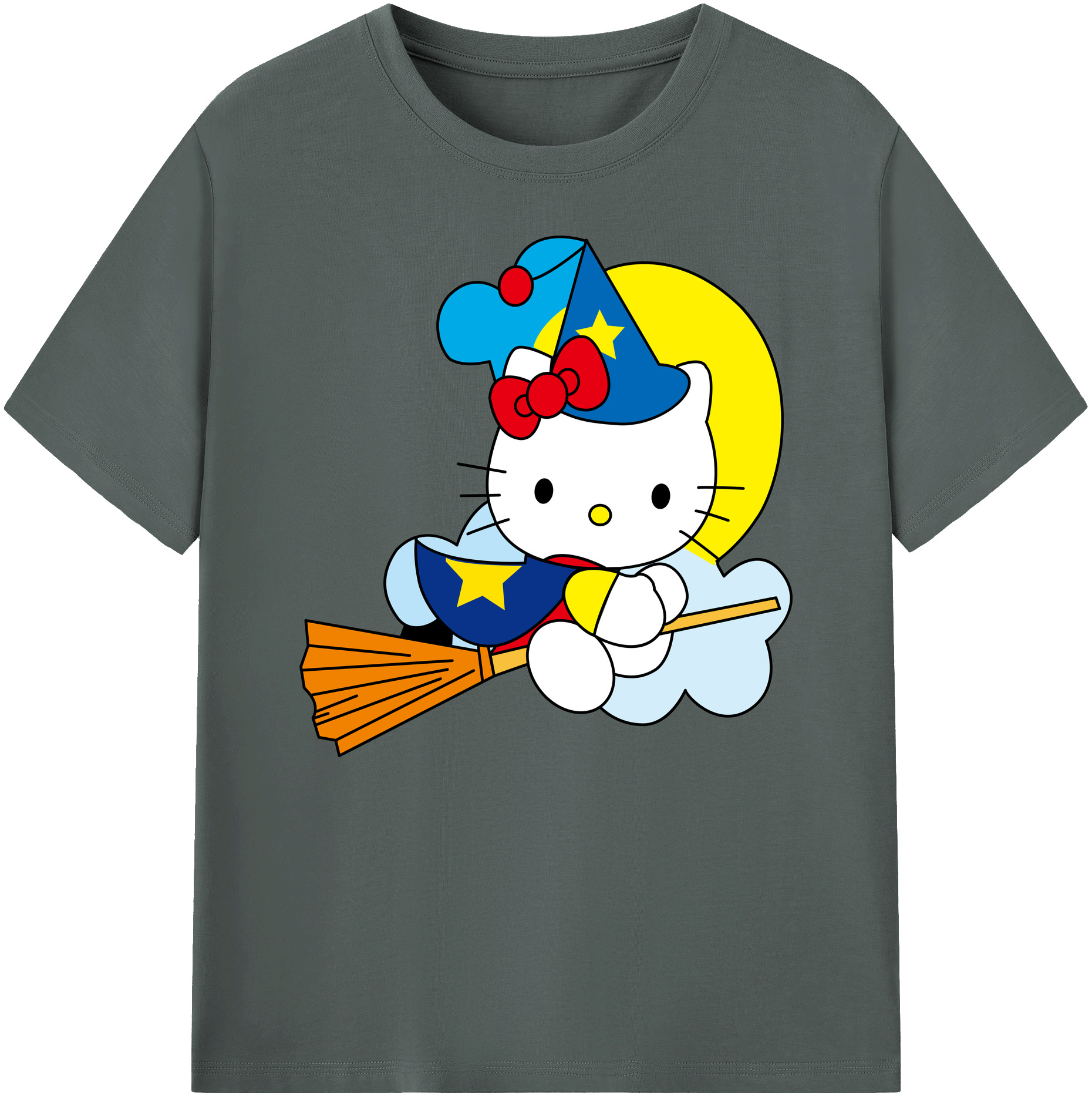 （画像用） Hello Kitty ハローキティ 綿100％ メンズ半袖Tシャツ｜肌触りやわらか＆通気性